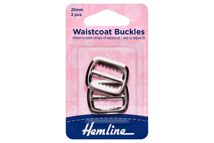 Waistcoat Buckles 20mm 2 pieces