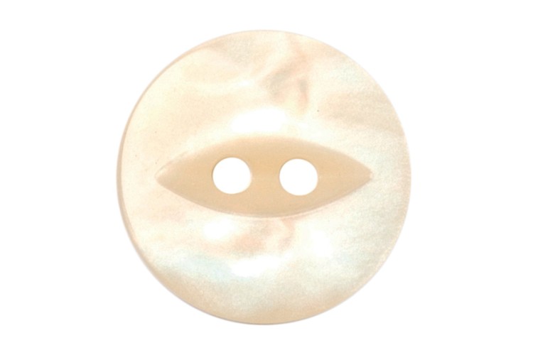 White Button 18mm 2B\1231