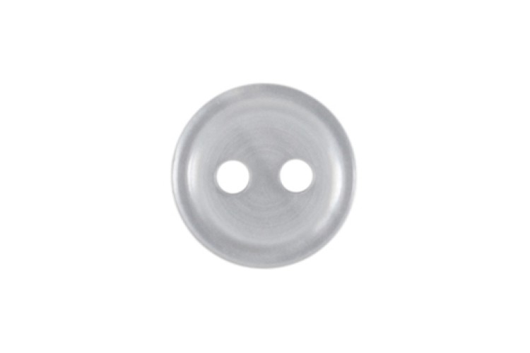 White Button 8mm 2 Hole