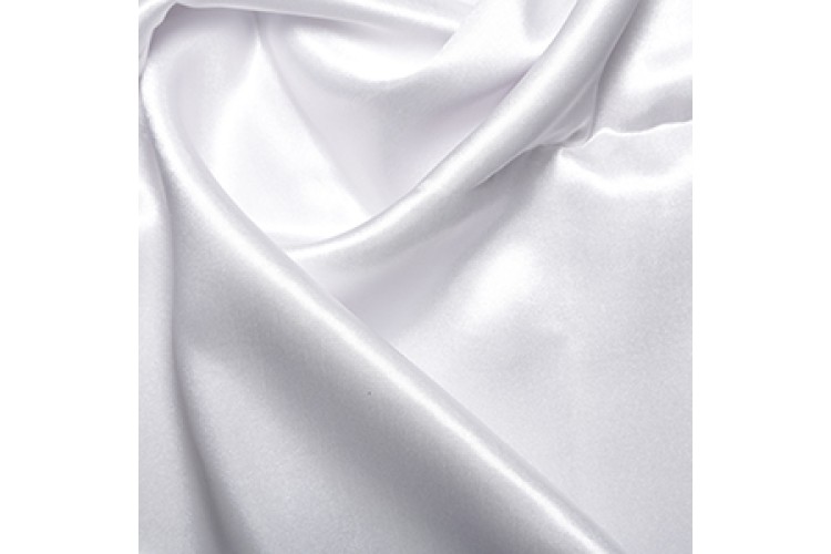 White Polyester Satin