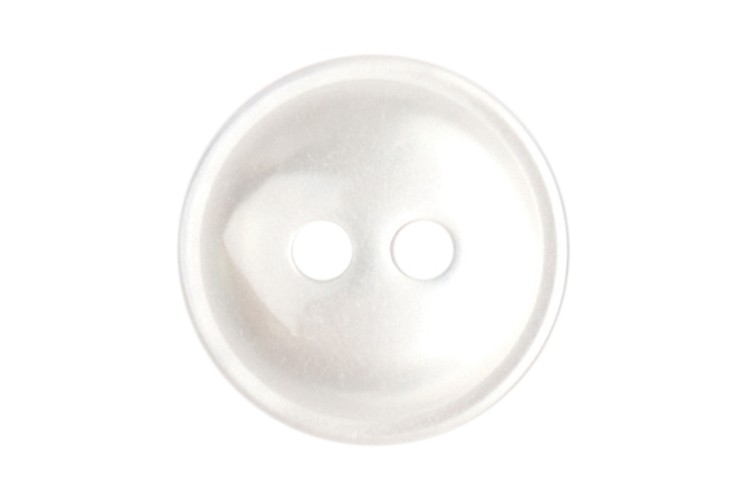 White Rimmed Button 14mm