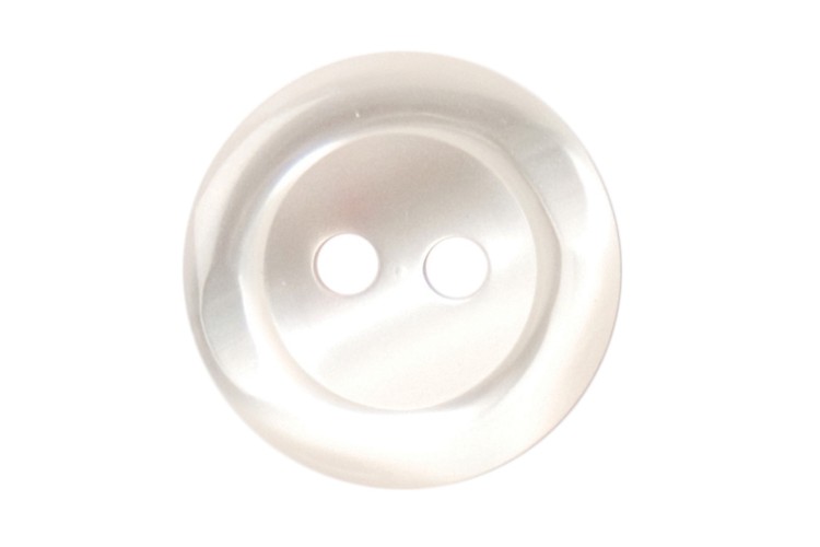 White Rimmed Button 20mm 2B\1112