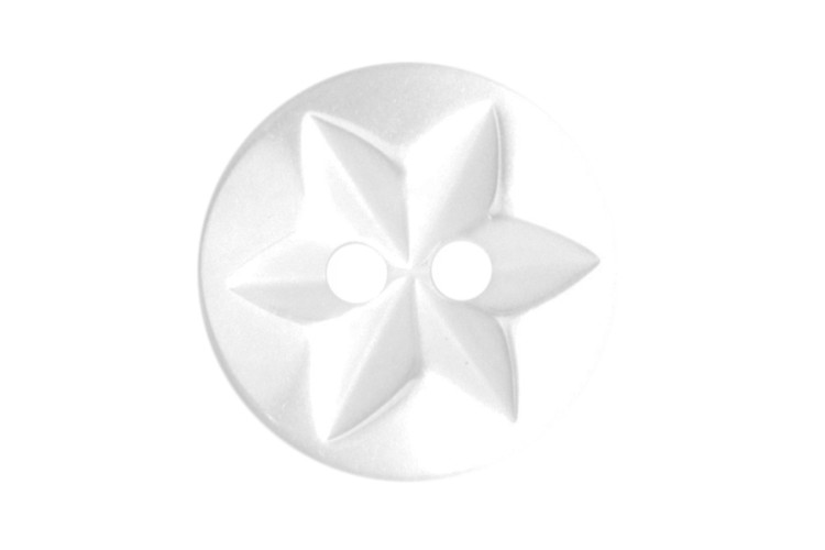 White Star Button 15mm 2B\0052