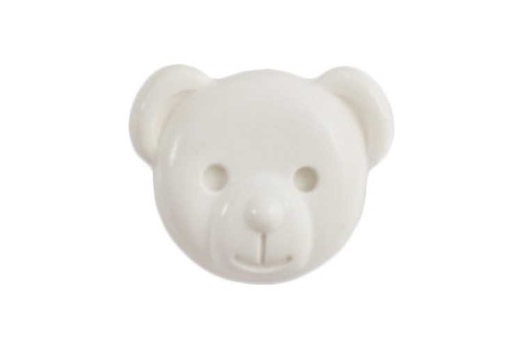 White Teddy Bear 15mm 2B\1779