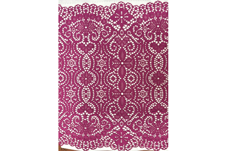 Wide Lace Cerise 220mm