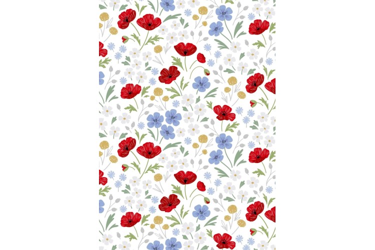 Wild Blooms White
