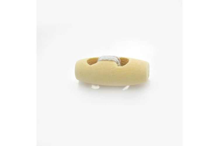 Wooden Toggle 20mm White (731)