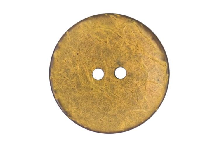 Yellow Coconut Button 31mm