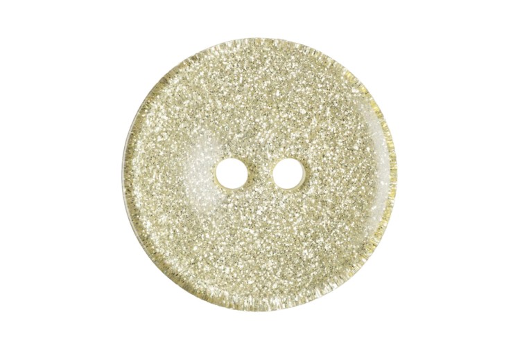 Yellow Glitter Round 20mm