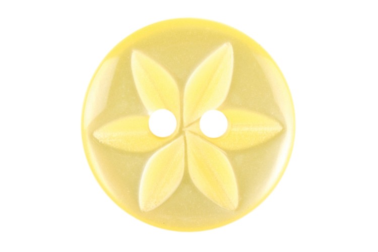 Yellow Star Button 16mm