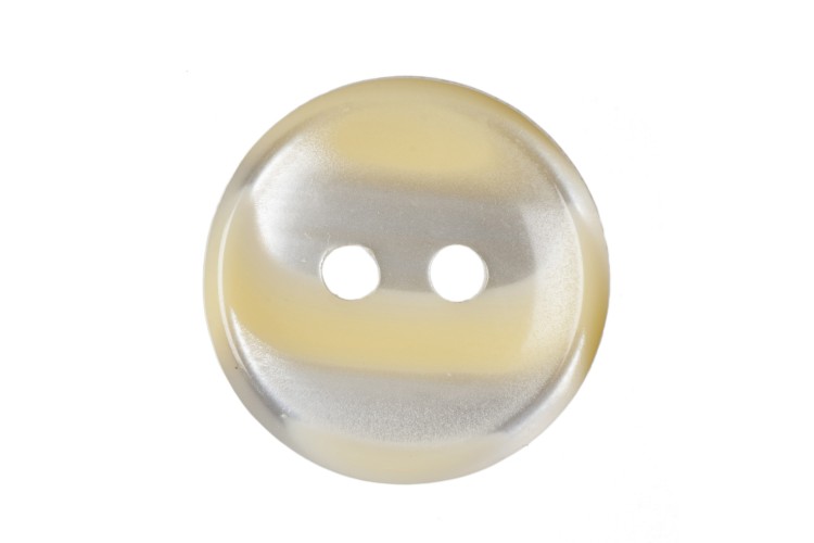 Yellow Stripe Buttons 15mm